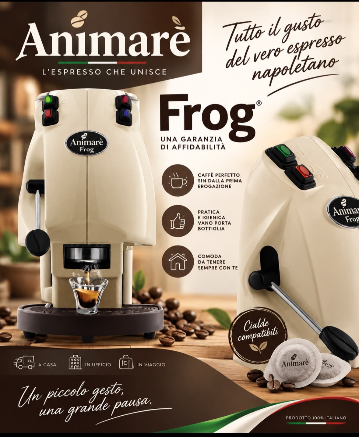 Animarè Frog – Macchina da caffè a cialde